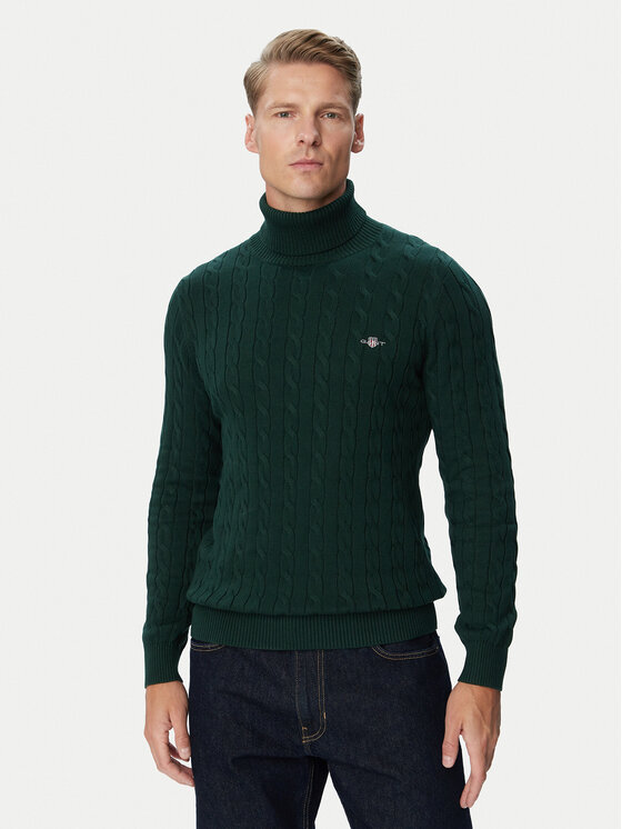 Gant Golf 8050607 Zielony ciemny Regular Fit