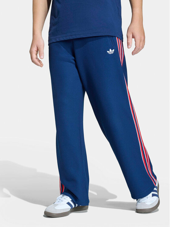 adidas Spodnie dresowe Firebird Double Knit KD7825 Granatowy Loose Fit