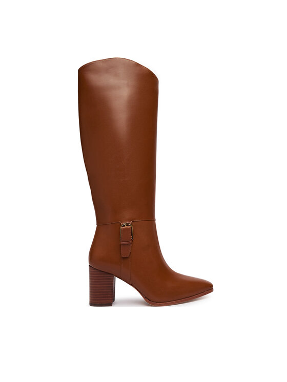 LAUREN RALPH LAUREN Kozaki Rlyn Bk T Hl Bo Tal 802P15660001 Brązowy