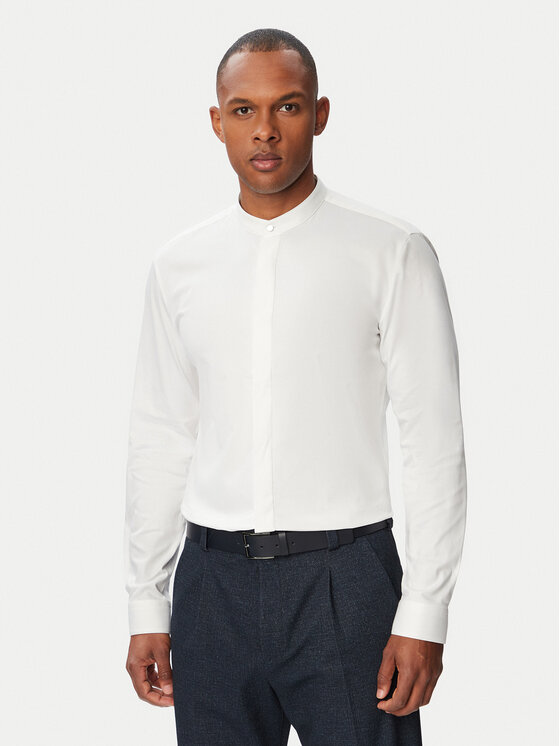HUGO Koszula Kaleb 50544949 Biały Slim Fit