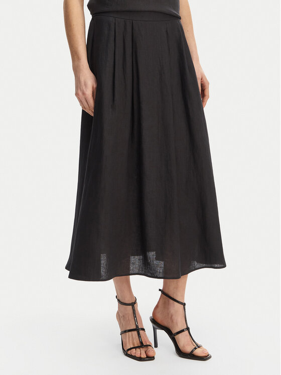 Marella Spódnica trapezowa Emme by Marella Biada 2615101082 Czarny Regular Fit
