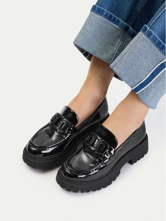 DeeZee Loafersy WS5875-32 Czarny