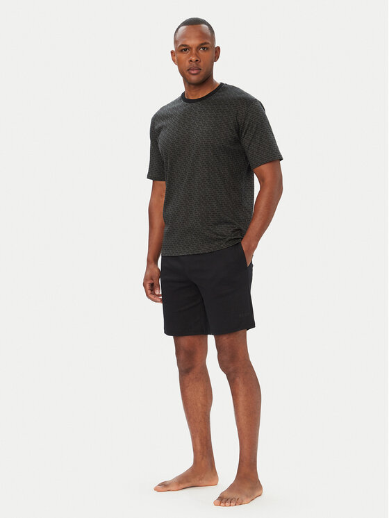 BOSS Piżama Relax 50540613 Czarny Regular Fit
