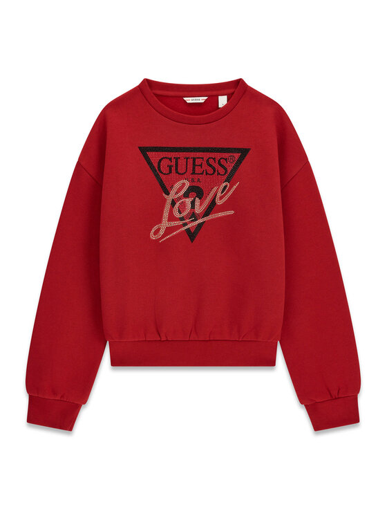 Guess Bluza J6BQ20 K8007 Czerwony Regular Fit