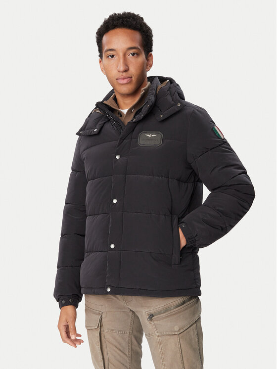 Aeronautica Militare Kurtka zimowa 262AB3072UCT04358 Czarny Regular Fit