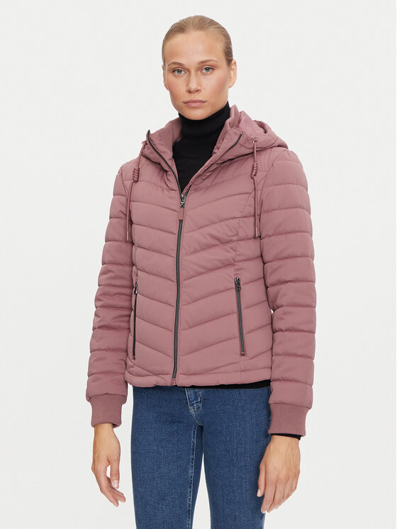 JDY Kurtka puchowa Ebonie 15328268 Różowy Regular Fit
