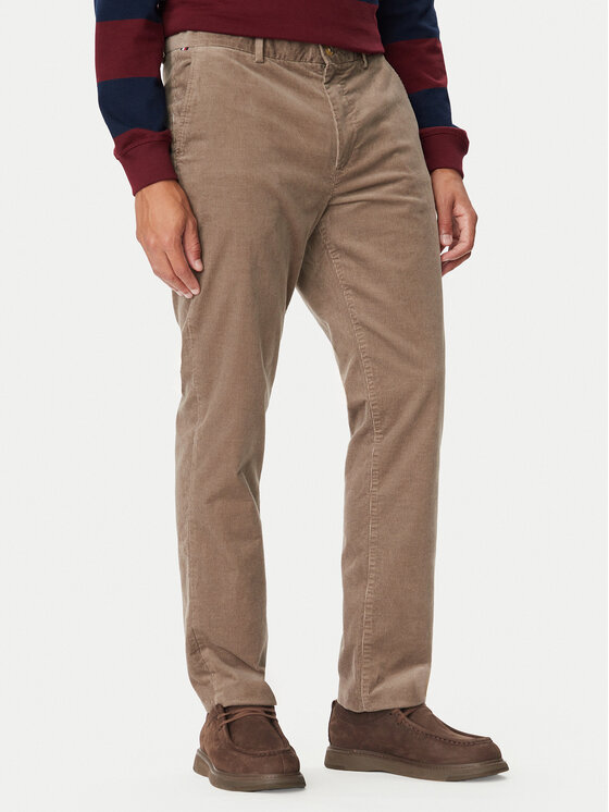Tommy Hilfiger Chinosy MW0MW44822 Khaki Regular Fit