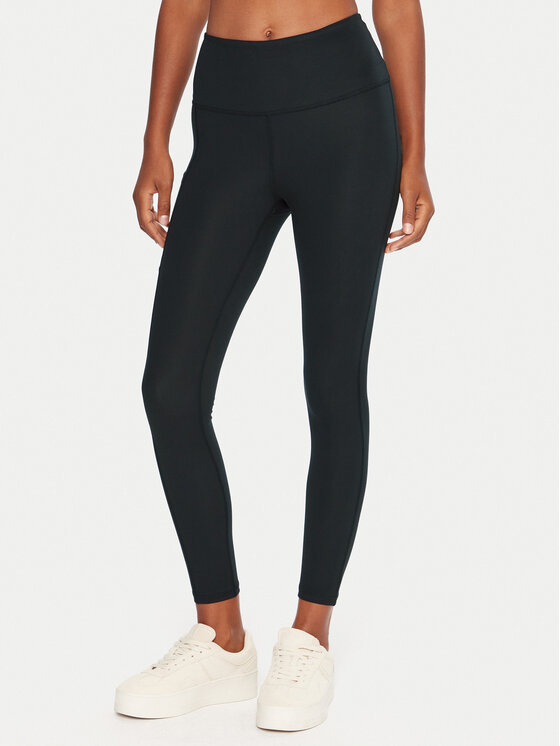 Roxy Legginsy Heart Into It Ankle ERJNP03690 Czarny Slim Fit