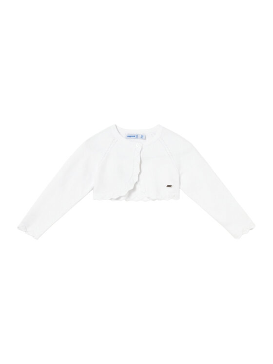 Mayoral Bolerko 306 Biały Regular Fit