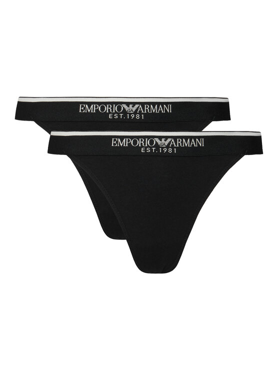 Emporio Armani Underwear Komplet stringów EW000405 AF27298 UC001 Czarny