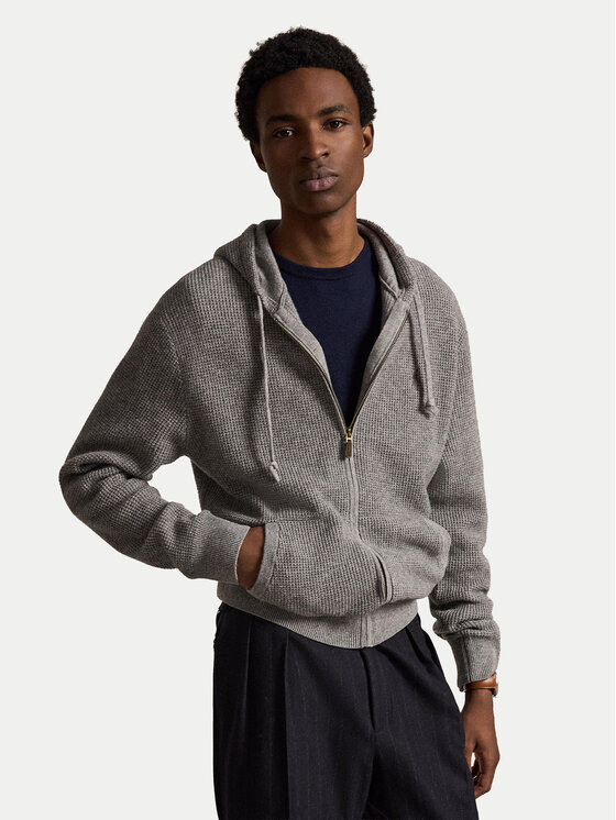 Polo Ralph Lauren Kardigan 710B26780002 Szary Regular Fit