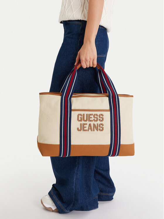 Guess Jeans Torba M5BZ92 WL970 Kremowy