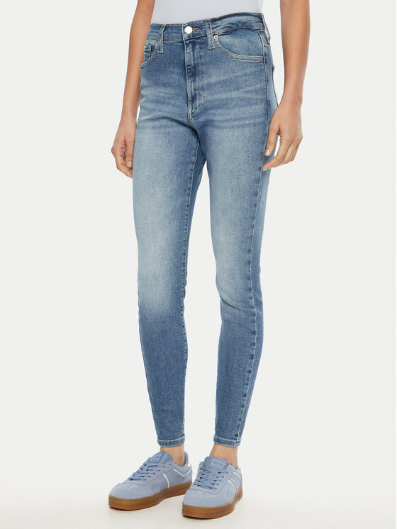 Tommy Jeans Jeansy Sylvia DW0DW20223 Niebieski Skinny Fit