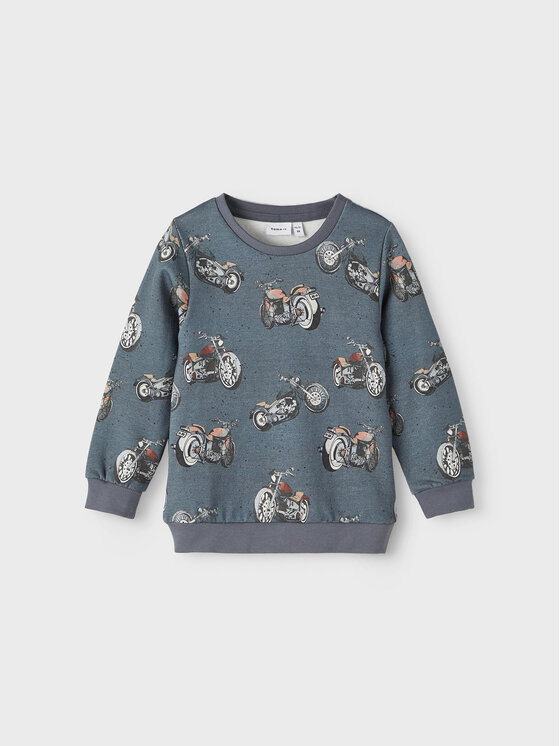 NAME IT Bluza 13209834 Szary Regular Fit