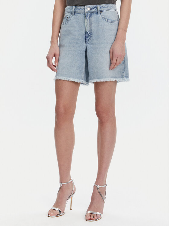 MICHAEL Michael Kors Szorty jeansowe MS59066FAU Niebieski Boyfriend Fit