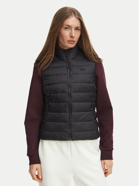 Lacoste Bezrękawnik BF0602 Czarny Regular Fit
