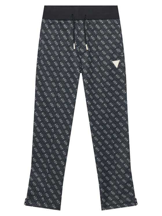Guess Spodnie dresowe L4YQ18 K7122 Czarny Regular Fit