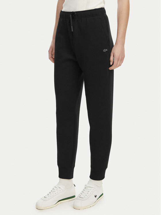 Lacoste Spodnie dresowe XF0047 Czarny Regular Fit