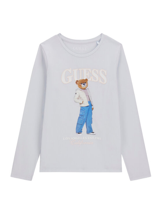 Guess Bluzka J6BI12 K5793 Niebieski jasny Regular Fit