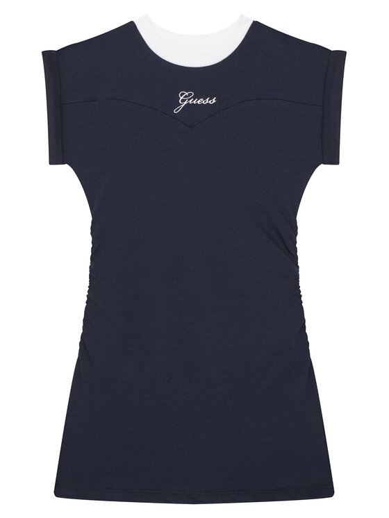 Guess Sukienka codzienna J6GK03 J1314 Granatowy Regular Fit