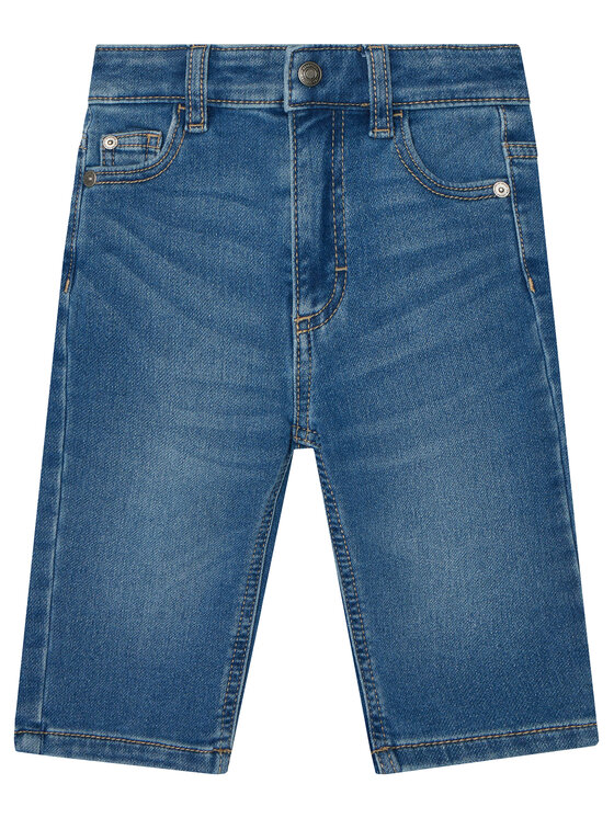United Colors Of Benetton Jeansy 44LGGE02F Granatowy Straight Leg