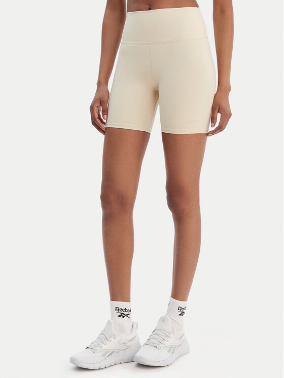 Reebok Szorty sportowe Reebok x Ewa Chodakowska RK25618CCW Beżowy Slim Fit