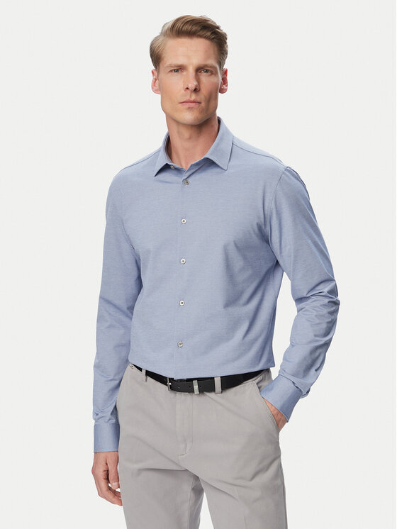 Calvin Klein Koszula LV019EU146 Niebieski jasny Slim Fit