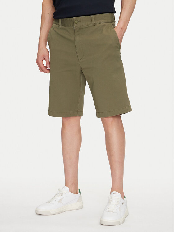 HUGO Szorty materiałowe Dante242 50510605 Khaki Regular Fit