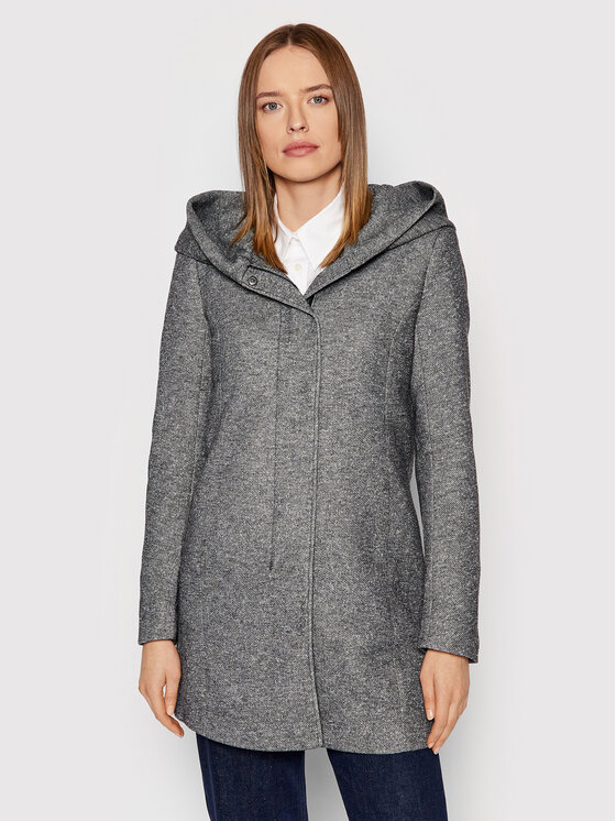 ONLY Płaszcz przejściowy Sedona 15142911 Szary Regular Fit