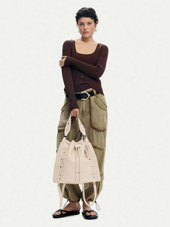 Desigual Plecak 26SAKP33 Kremowy