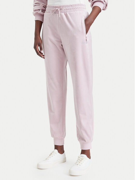 Guess Spodnie dresowe V6BB11 K6304 Różowy jasny Regular Fit