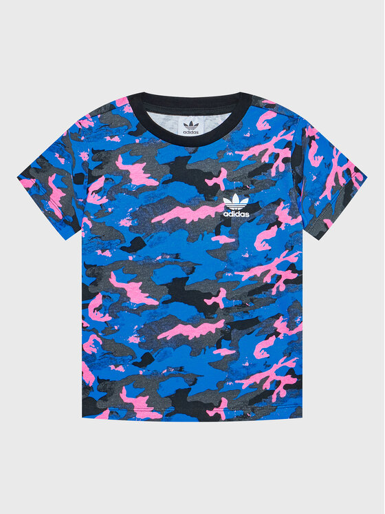 adidas T-Shirt Allover HK0275 Kolorowy Regular Fit