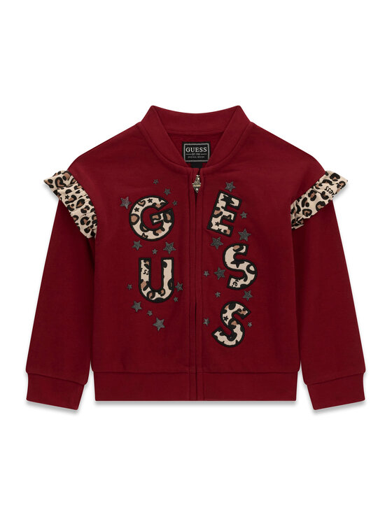 Guess Bluza K6BQ03 K5895 Bordowy Regular Fit