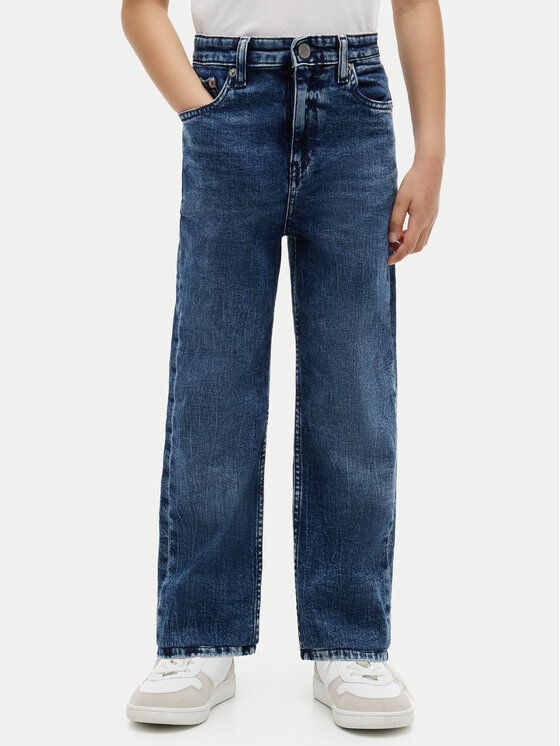 Tommy Hilfiger Jeansy Americana KB0KB10459 Niebieski Relaxed Fit