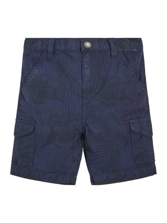 Guess Szorty materiałowe N3GD12 WFCB0 Niebieski Regular Fit