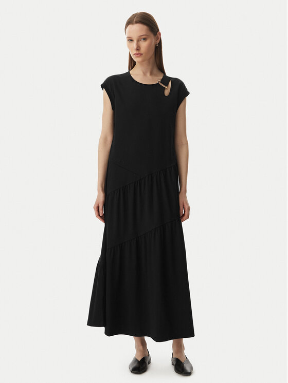 Liu Jo Sport Sukienka codzienna TA6237 J3855 Czarny Relaxed Fit