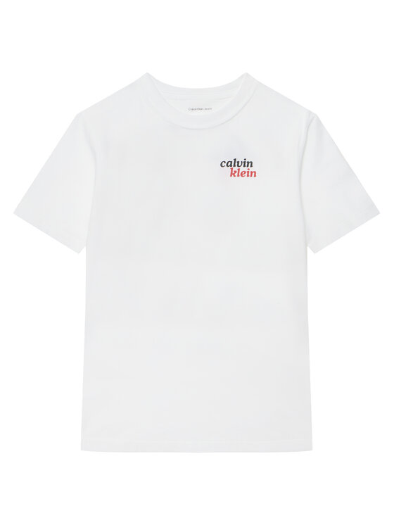 Calvin Klein Jeans T-Shirt LVCKTJA39B Biały Regular Fit