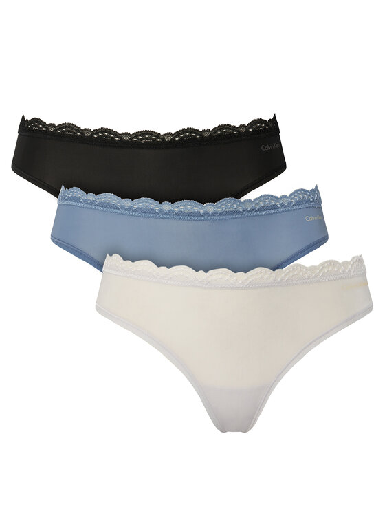 Calvin Klein Underwear Komplet stringów LV00QD5300 Kolorowy