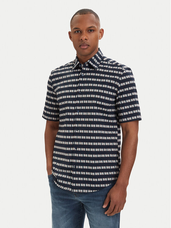 BOSS Koszula Rash 50559628 Granatowy Regular Fit