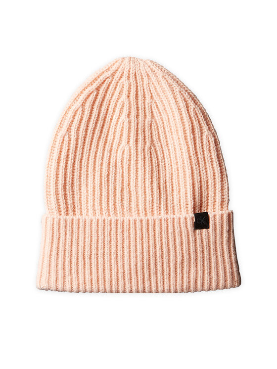 Calvin Klein Jeans Czapka Monogram Rib IU0IU00440 Różowy jasny