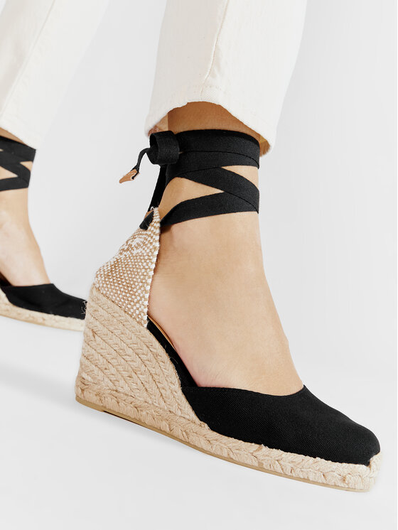 Castañer Espadryle Carina/8/001 020962-100 Czarny
