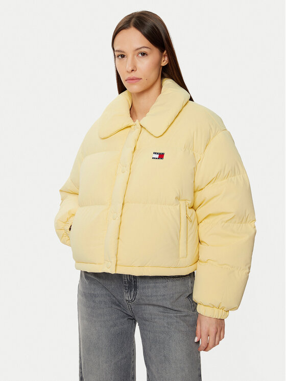 Tommy Jeans Kurtka puchowa DW0DW20390 Beżowy Regular Fit