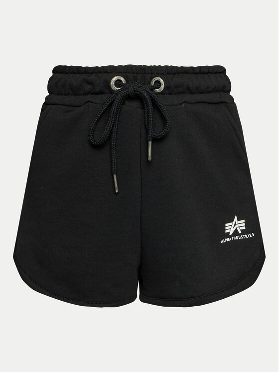 Alpha Industries Szorty sportowe Basic 116054 Czarny Regular Fit