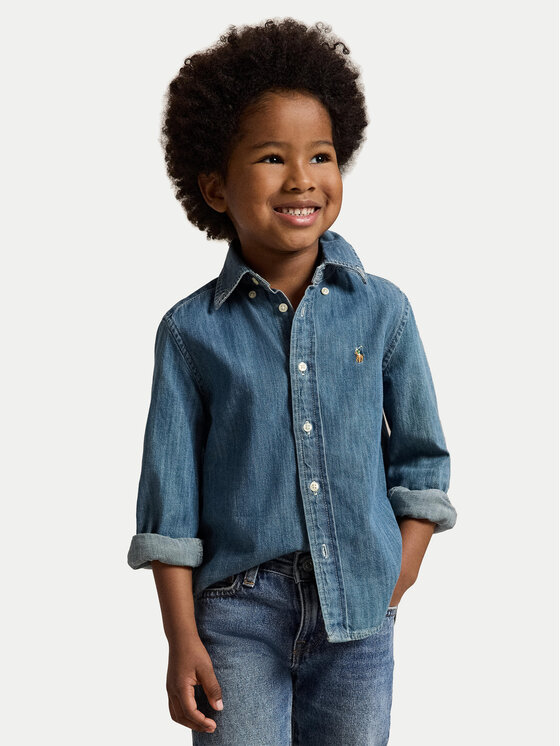 Polo Ralph Lauren Koszula jeansowa 322713843001 Niebieski Regular Fit