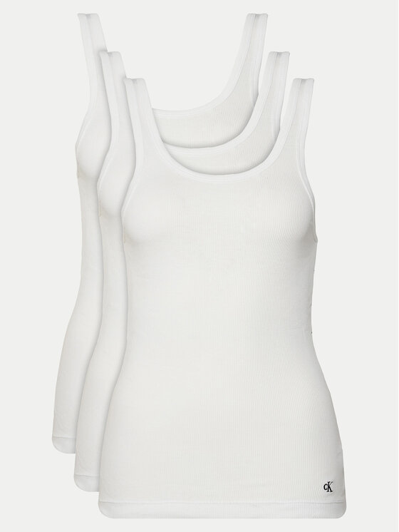 Calvin Klein Underwear Komplet topów LV00QS7493 Biały Regular Fit