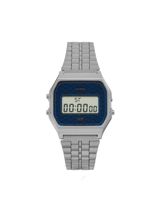 Casio Zegarek Vintage A159WEVJ-2ER Srebrny