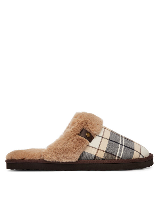 Barbour Kapcie ClaudiaTartanSlipper LSL0036TN26 Brązowy