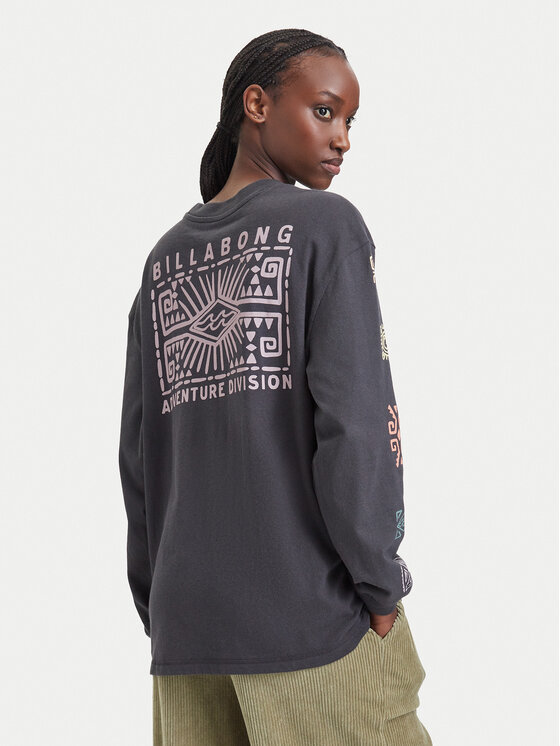 Billabong Bluzka EBJZT00668 Czarny Oversize