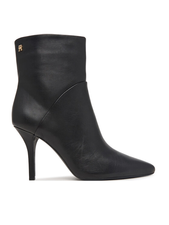 Tommy Hilfiger Botki High Heel Clean Ankle Boot FW0FW09624 Czarny