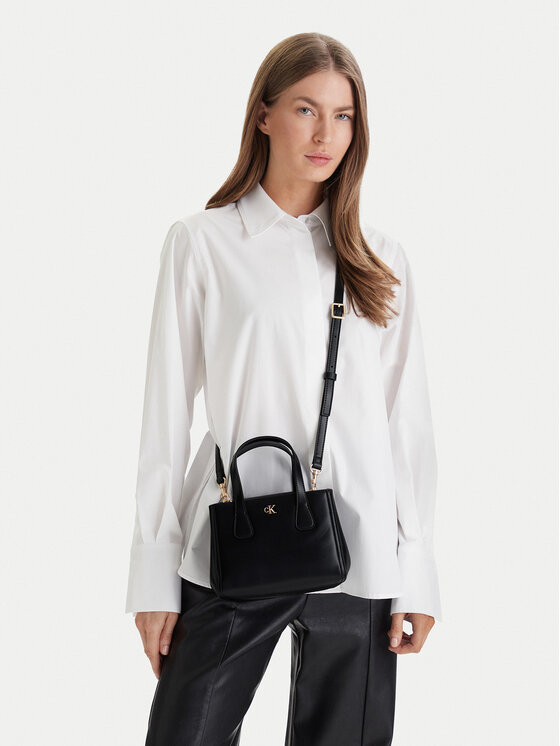Calvin Klein Torebka Ck Mini Tote Crossbody LV04F3520G Czarny